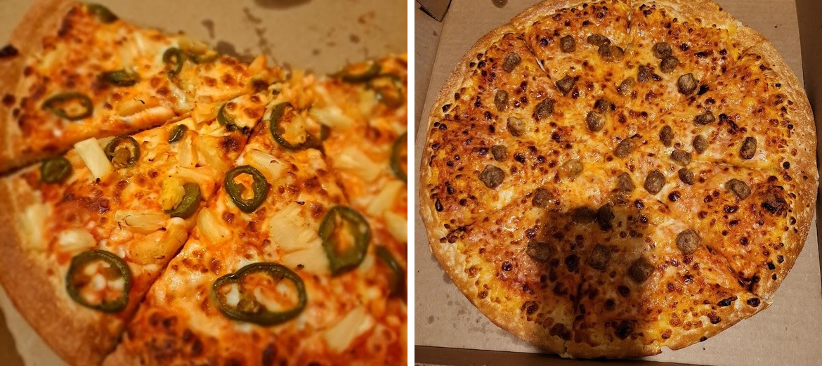 Tasty Pizza Menu