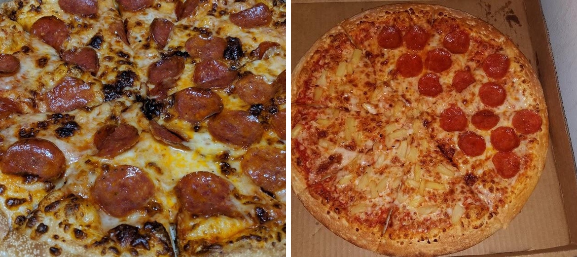 Tasty Pizza Menu