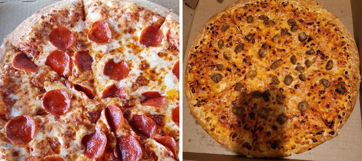 Tasty Pizza Menu
